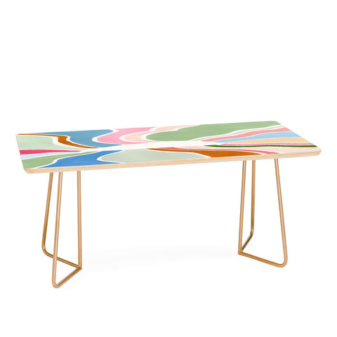 Laura Fedorowicz Sunburst White Center Coffee Table