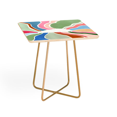 Laura Fedorowicz Sunburst White Center Side Table