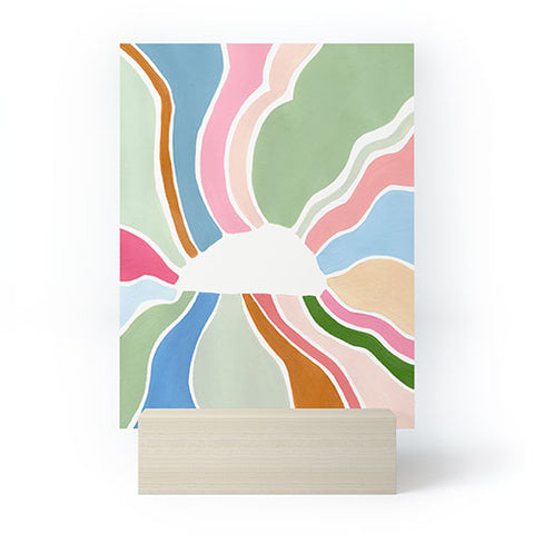 Laura Fedorowicz Sunburst White Center Mini Art Print