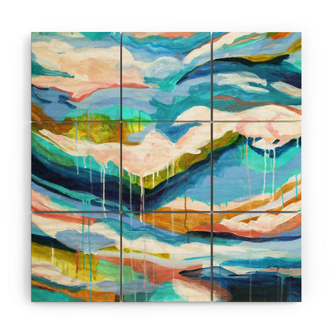 Laura Fedorowicz The Waves They Carry Me Wood Wall Mural
