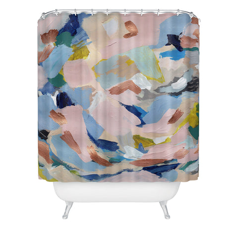 Laura Fedorowicz Tiny Flutters Shower Curtain