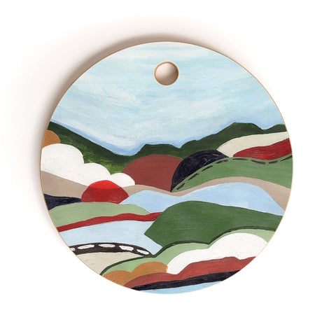 Laura Fedorowicz To the Hills Cutting Board Round