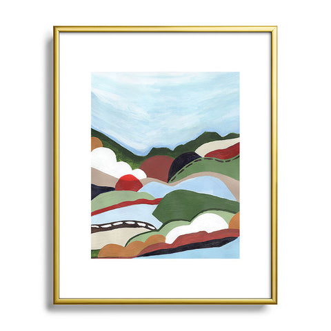 Laura Fedorowicz To the Hills Metal Framed Art Print