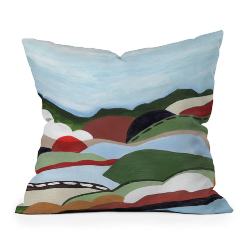 Laura Fedorowicz To the Hills Throw Pillow