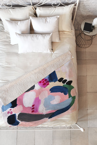 Laura Fedorowicz Traffic Jam Fleece Throw Blanket