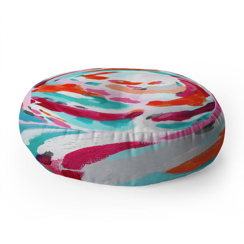 Laura Fedorowicz Tropics Please Floor Pillow Round