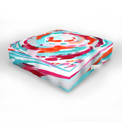 Laura Fedorowicz Tropics Please Outdoor Floor Cushion