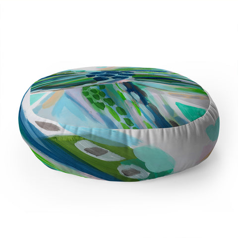 Laura Fedorowicz Tuesday Rain Floor Pillow Round