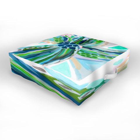 Laura Fedorowicz Tuesday Rain Outdoor Floor Cushion