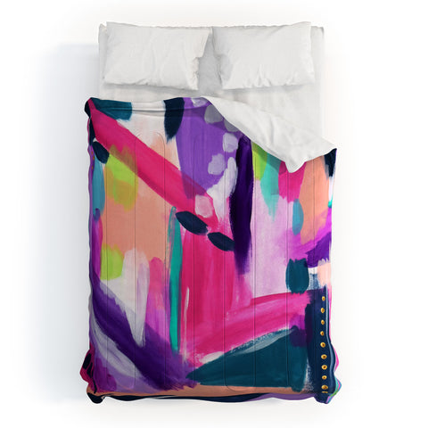 Laura Fedorowicz Tulip Abstract Comforter