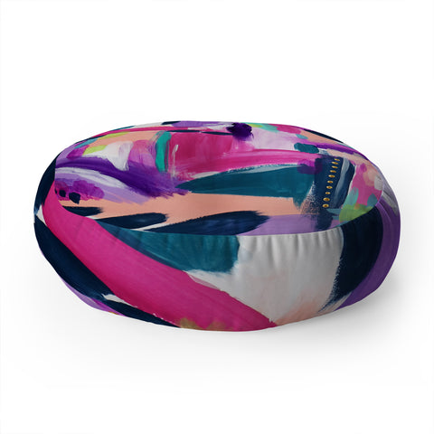 Laura Fedorowicz Tulip Abstract Floor Pillow Round