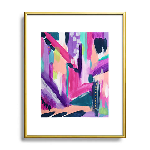 Laura Fedorowicz Tulip Abstract Metal Framed Art Print