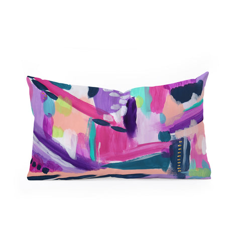 Laura Fedorowicz Tulip Abstract Oblong Throw Pillow
