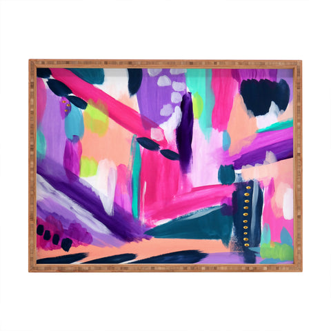 Laura Fedorowicz Tulip Abstract Rectangular Tray