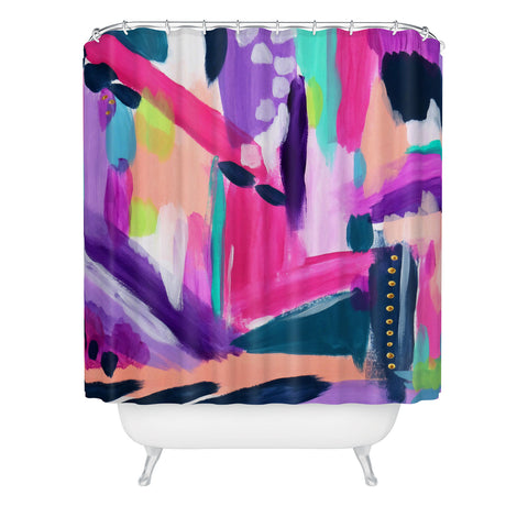 Laura Fedorowicz Tulip Abstract Shower Curtain