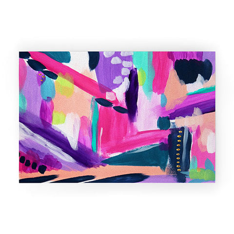 Laura Fedorowicz Tulip Abstract Welcome Mat