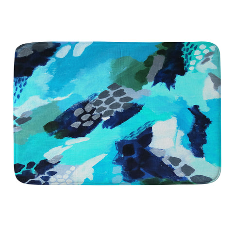 Laura Fedorowicz Turquoise Wonder Memory Foam Bath Mat