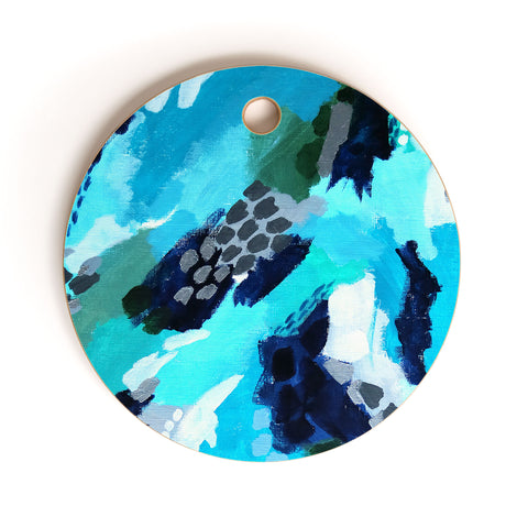 Laura Fedorowicz Turquoise Wonder Cutting Board Round