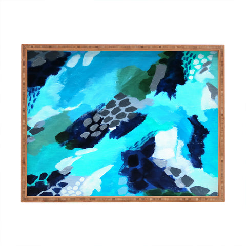 Laura Fedorowicz Turquoise Wonder Rectangular Tray