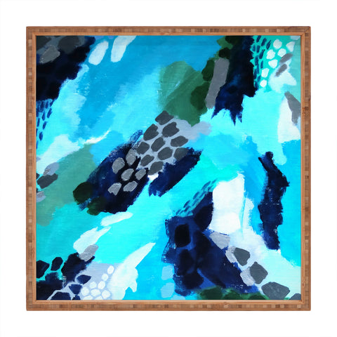 Laura Fedorowicz Turquoise Wonder Square Tray