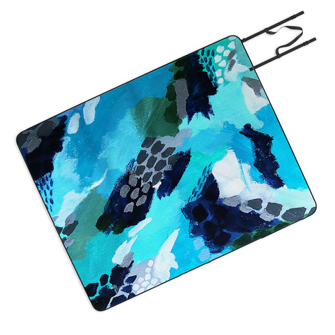 Laura Fedorowicz Turquoise Wonder Picnic Blanket