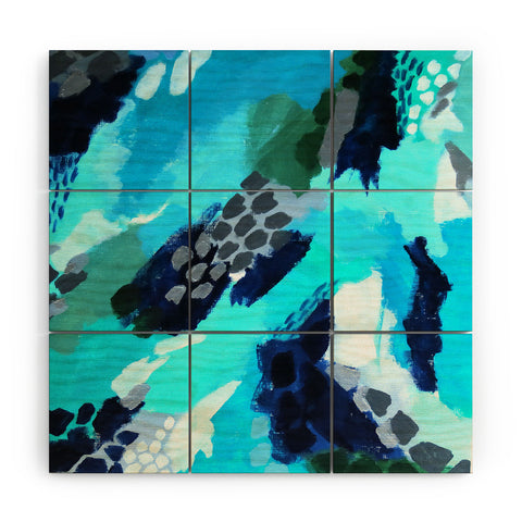 Laura Fedorowicz Turquoise Wonder Wood Wall Mural