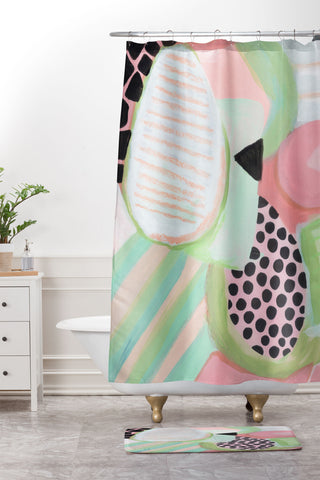 Laura Fedorowicz Up From Here Shower Curtain And Mat