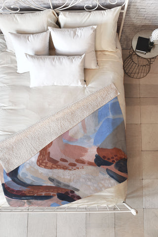 Laura Fedorowicz Waters Rise Fleece Throw Blanket