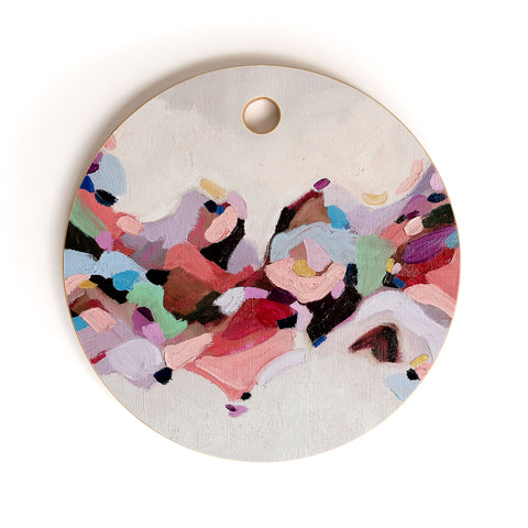 Laura Fedorowicz Where You Are Going Cutting Board Round