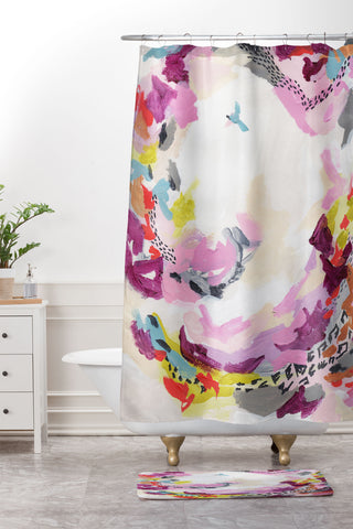 Laura Fedorowicz Whisper Well Shower Curtain And Mat