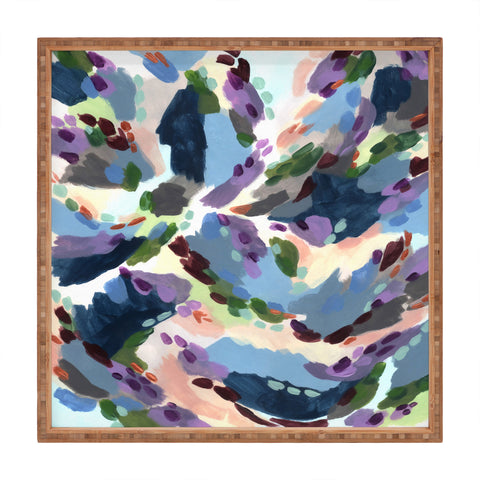 Laura Fedorowicz Wildflower Royale Square Tray