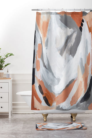 Laura Fedorowicz Winding Road Shower Curtain And Mat