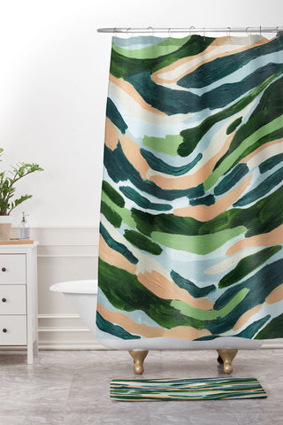 Laura Fedorowicz Wintergreen Shower Curtain And Mat