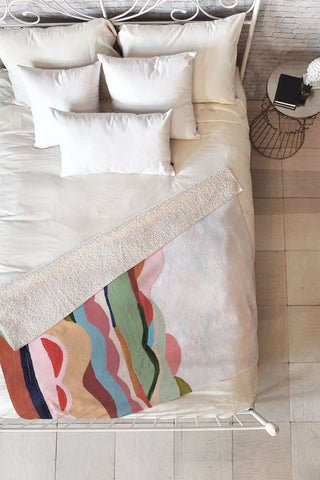 Laura Fedorowicz Your Journey Your Timeline Fleece Throw Blanket