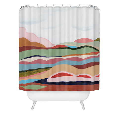 Laura Fedorowicz Your Journey Your Timeline Shower Curtain