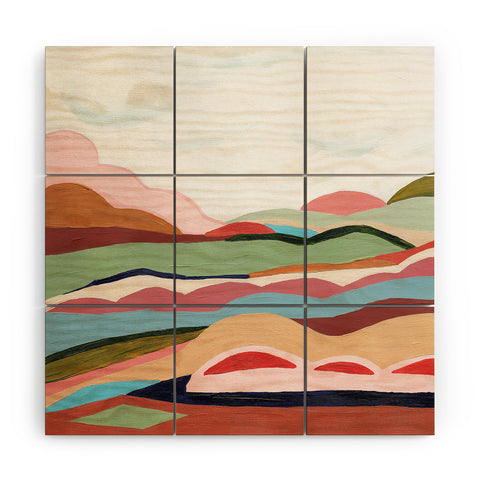 Laura Fedorowicz Your Journey Your Timeline Wood Wall Mural