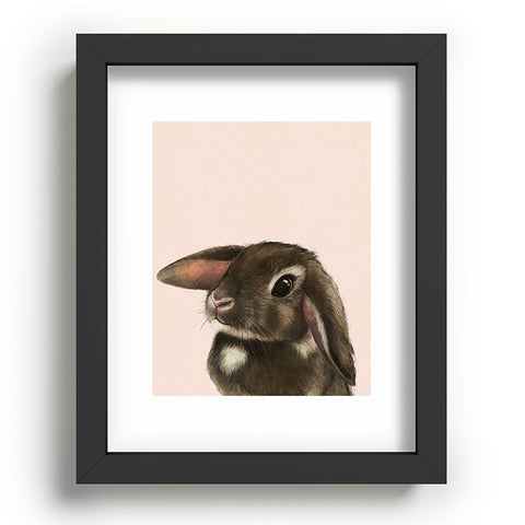 Laura Graves baby bunny Recessed Framing Rectangle