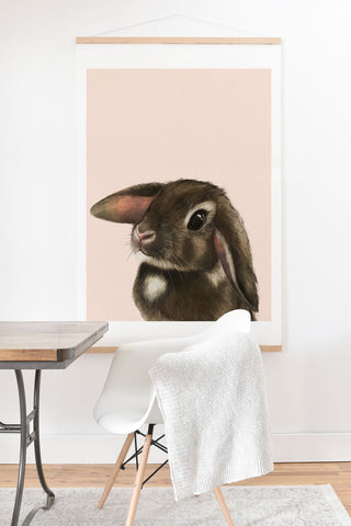 Laura Graves baby bunny Art Print And Hanger