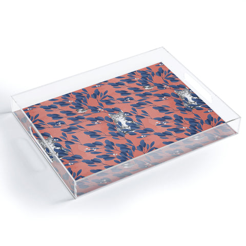 Laura Graves in the wild repeat pattern Acrylic Tray