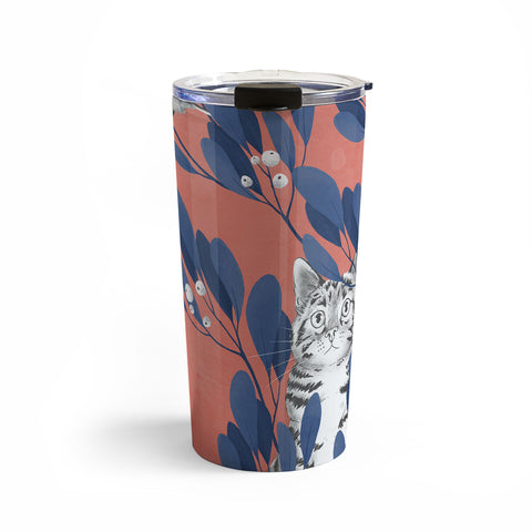 Laura Graves in the wild repeat pattern Travel Mug