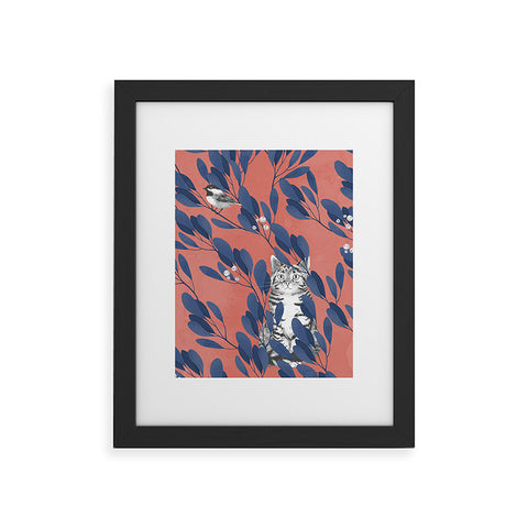 Laura Graves in the wild repeat pattern Framed Art Print