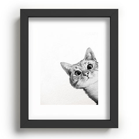 Laura Graves Sneaky Cat Recessed Framing Rectangle