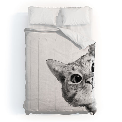 Laura Graves Sneaky Cat Comforter
