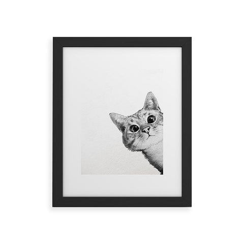Laura Graves Sneaky Cat Framed Art Print