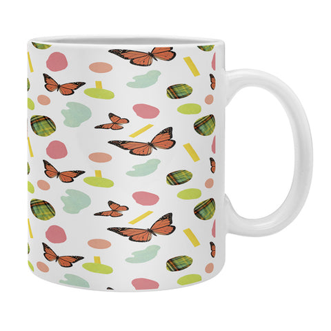 Laura Redburn Butterflies And Plaid Coffee Mug