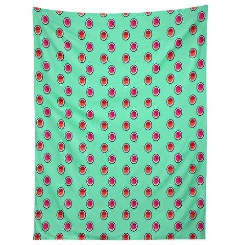 Laura Redburn Circle Spot Dot Mint Tapestry