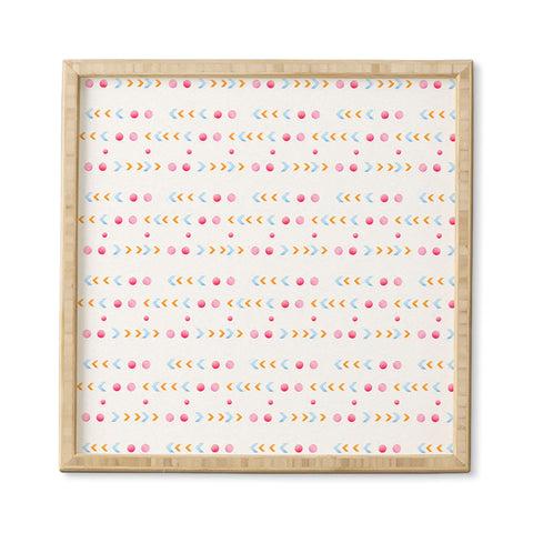 Laura Redburn Dot Dot Chevron Framed Wall Art
