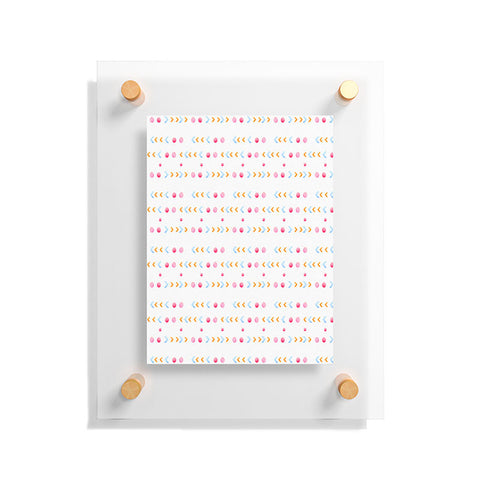 Laura Redburn Dot Dot Chevron Floating Acrylic Print