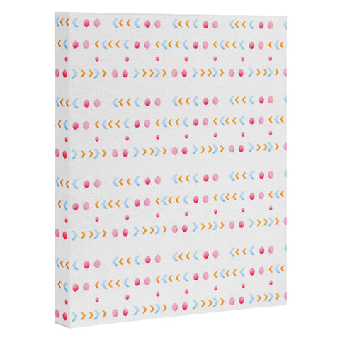 Laura Redburn Dot Dot Chevron Art Canvas