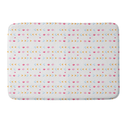 Laura Redburn Dot Dot Chevron Memory Foam Bath Mat